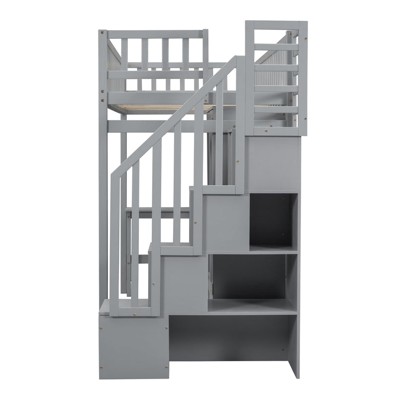 Loft Bed With Bookshelf, Drawers, Desk, And Wardrobe - R&R Furniture Gallery (Fountain Valley, CA)