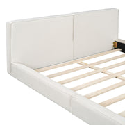 Upholstered Platform Bed, Grounded Bed With Solid Frame - R&R Furniture Gallery (Fountain Valley, CA)