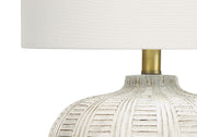 Transitional Lighting, Table Lamp, Resin - Cream - R&R Furniture Gallery (Fountain Valley, CA)