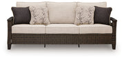 Monterey Point - Sofa With Cushion - Dark Brown - R&R Furniture Gallery (Fountain Valley, CA)