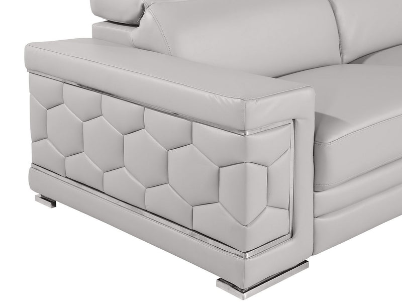 296 - Leather Sofa