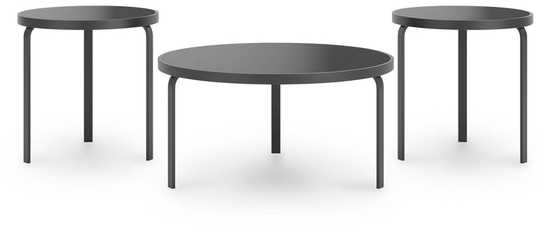 Dorylin - Occasional Table Set (Set of 3) - Black - R&R Furniture Gallery (Fountain Valley, CA)