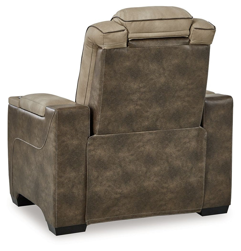 Next-Gen Durapella - Pwr Recliner/Adj Headrest - R&R Furniture Gallery (Fountain Valley, CA)