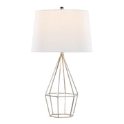 Lumi Source Diana contemporary table lamp set with polished nickel and black satin finishes, featuring sleek, modern design.