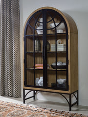 Gwenwich - Accent Cabinet - Natural / Black - R&R Furniture Gallery (Fountain Valley, CA)