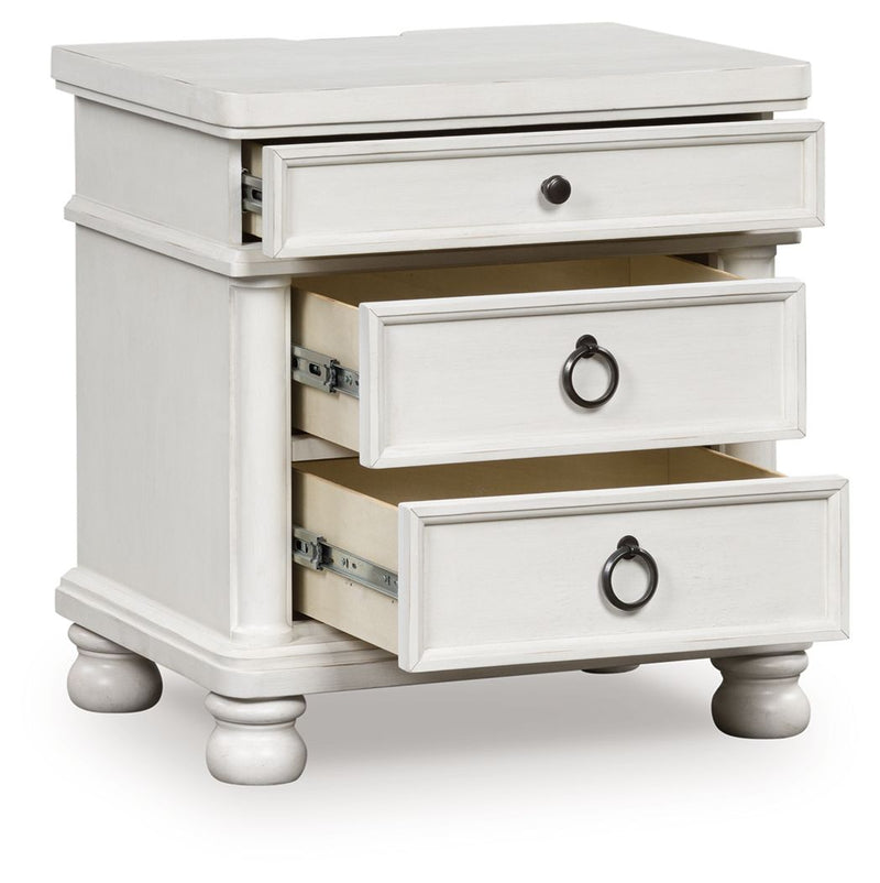 Rowlenstown - Three Drawer Night Stand - R&R Furniture Gallery (Fountain Valley, CA)