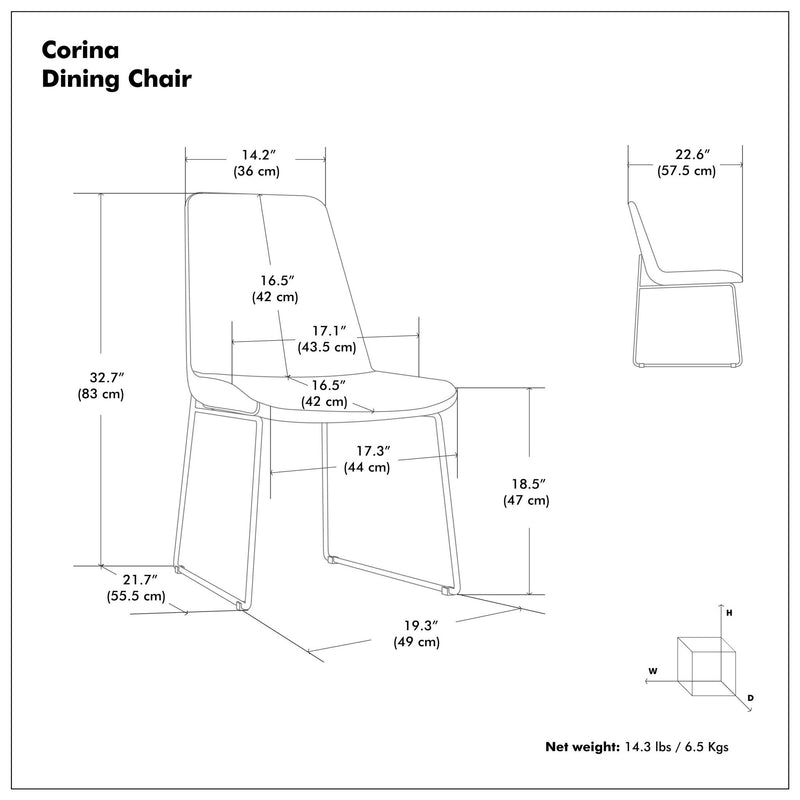 Corina - Upholstery Dining Chair (Set of 2) - R&R Furniture Gallery (Fountain Valley, CA)