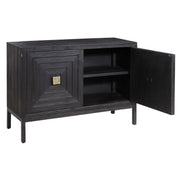 Uttermost Aiken accent cabinet with sleek wood finish and modern design, featuring multiple storage drawers and a stylish appearance.