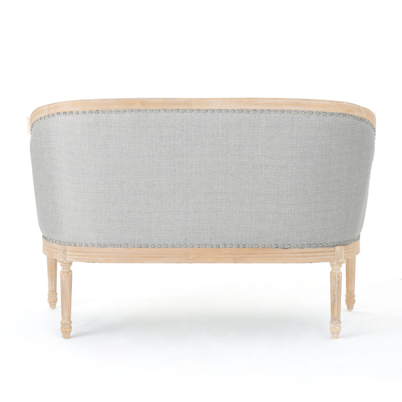 French Country Chesterfield Style Tufted Loveseat - R&R Furniture Gallery (Fountain Valley, CA)