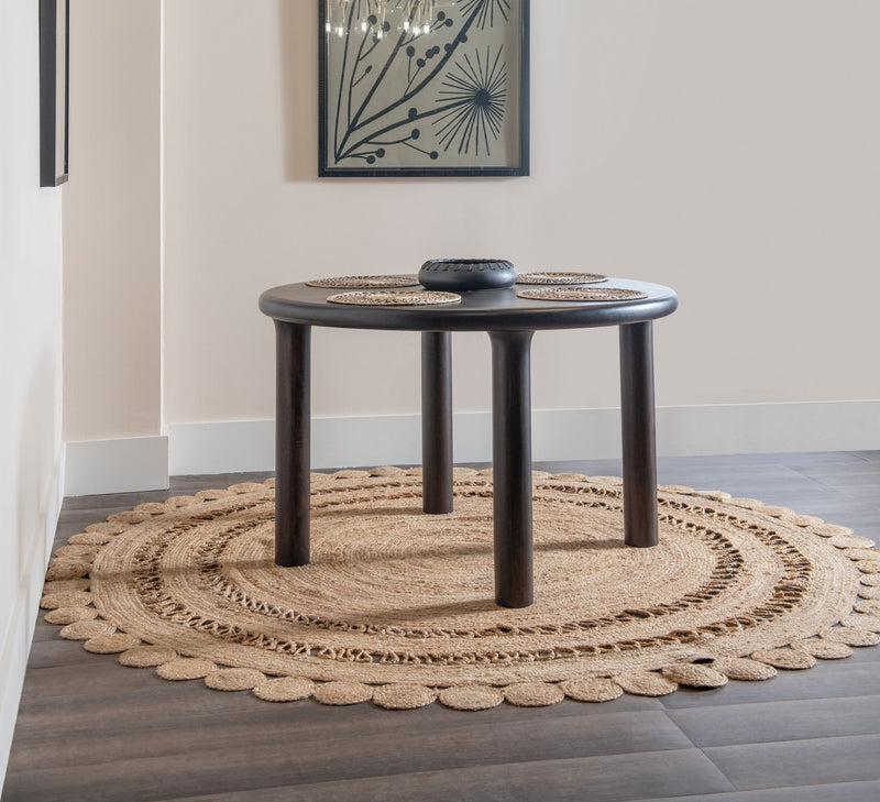 Amaroo Solid Mango Dining Table in Honey Date
