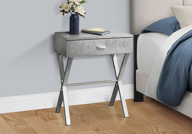 Accent Side X Table, Storage Drawer, Contemporary & Modern - R&R Furniture Gallery (Fountain Valley, CA)