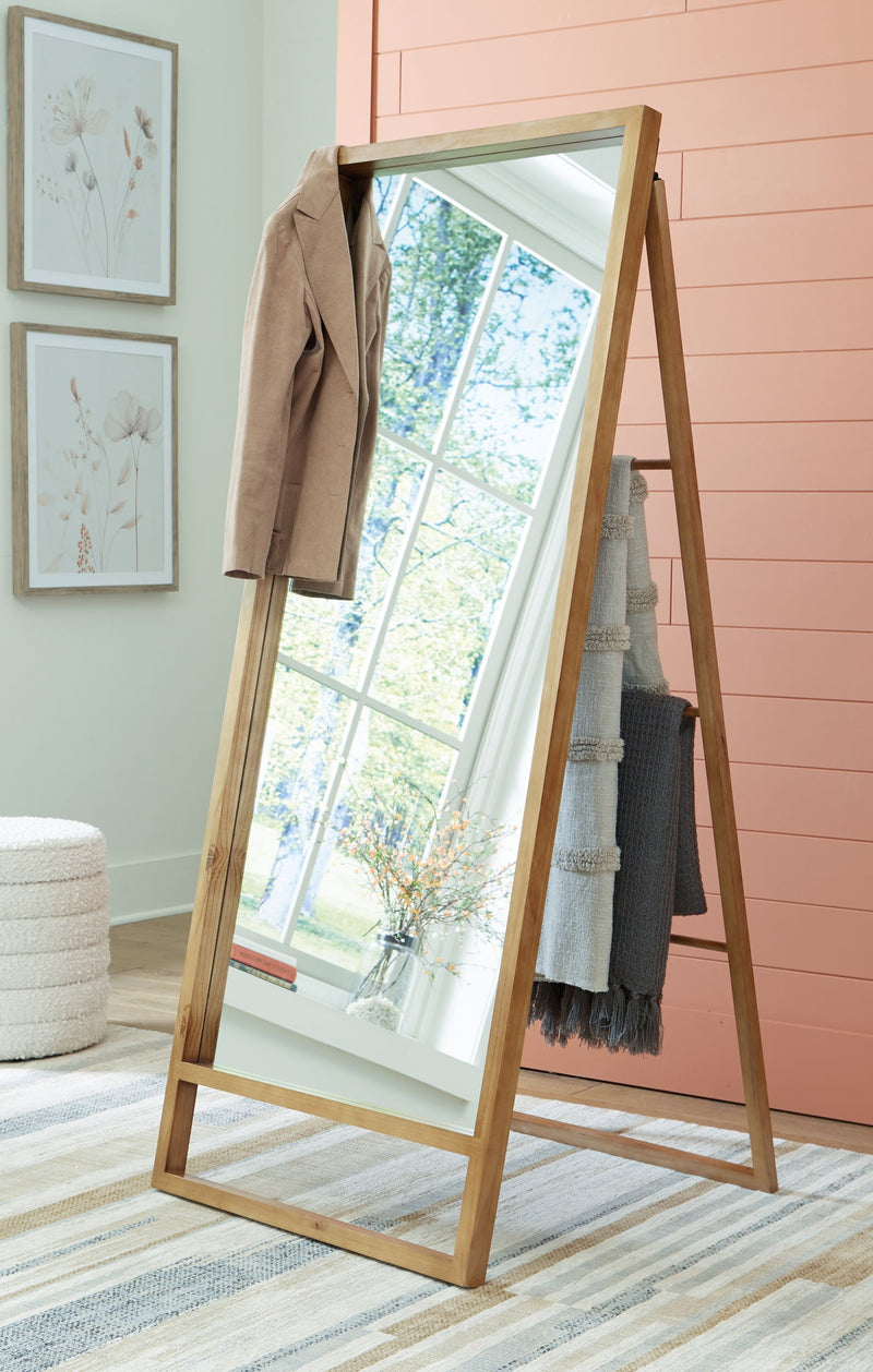 Devford - Floor Mirror - Brown - R&R Furniture Gallery (Fountain Valley, CA)