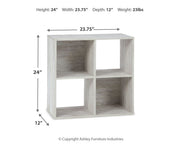 Signature Design by Ashley Paxberry Cube Organizer with multiple storage compartments for organization and modern decor.