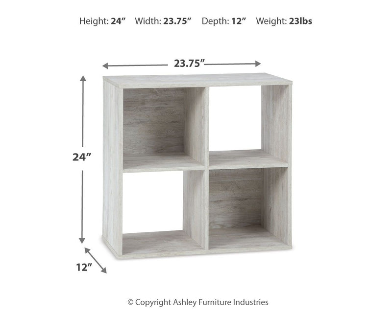 Signature Design by Ashley Paxberry Cube Organizer with multiple storage compartments for organization and modern decor.