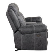 Zubaida - Loveseat w/USB Dock & Console (Glider & Motion) - R&R Furniture Gallery (Fountain Valley, CA)