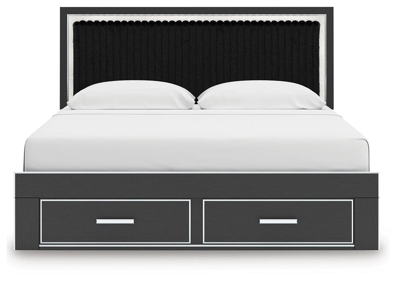 Zuraleus - Upholstered Panel Platform Storage Bed - R&R Furniture Gallery (Fountain Valley, CA)