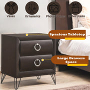 Tablita - Nightstand - Dark Merlot - R&R Furniture Gallery (Fountain Valley, CA)