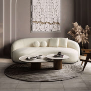 Drake - Japandi Style Curvy Boucle Sofa - R&R Furniture Gallery (Fountain Valley, CA)