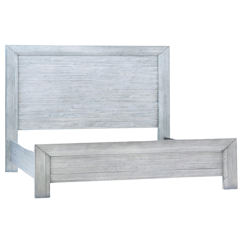Clancy - King Bed - Light Gray Washed