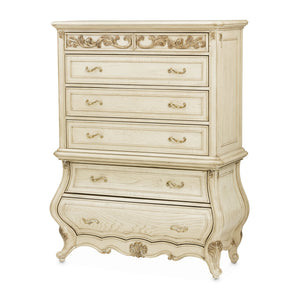 Platine de Royale - 6-Drawer Chest - Champagne - R&R Furniture Gallery (Fountain Valley, CA)