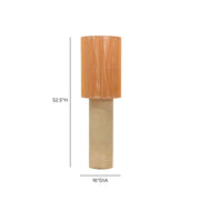 TOV Furniture Mondada concrete floor lamp with a minimalist, cylindrical design and a neutral gray finish.