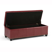 Kingsley - Upholstered Large Storage Ottoman - R&R Furniture Gallery (Fountain Valley, CA)