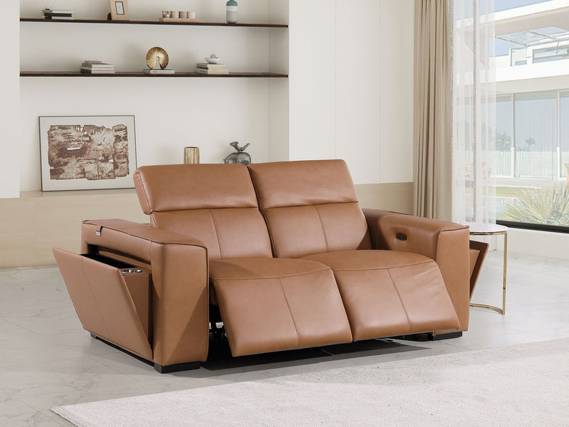 1224 - 2-Piece Modular Power Reclining Loveseat In With 2 Power Recliners & Power Headrests
