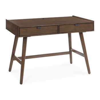 Signature Design by Ashley Lyncott home office writing desk with a spacious surface and modern wood finish.