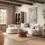 Classic Home Concord stationary sectional sofa with plush cushions and modern design in a neutral fabric.