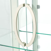 London Place - Display Cabinet - Creamy Pearl - R&R Furniture Gallery (Fountain Valley, CA)