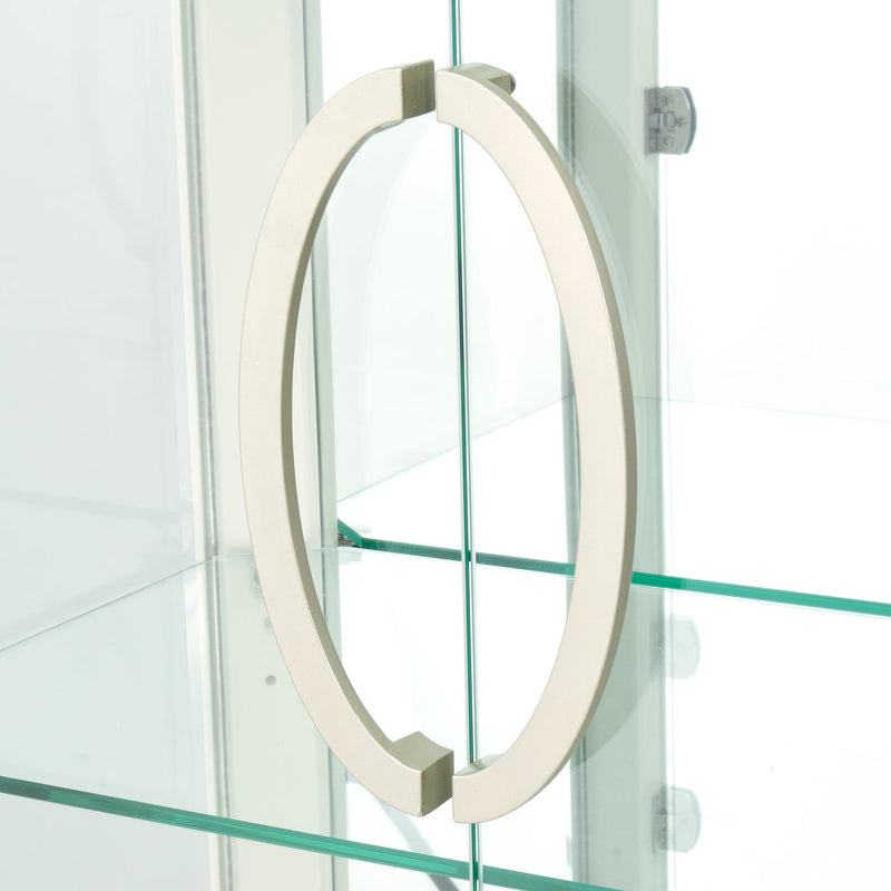 London Place - Display Cabinet - Creamy Pearl - R&R Furniture Gallery (Fountain Valley, CA)