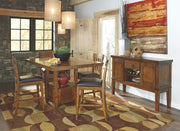 Ralene - Upholstered Barstool (Set of 2) - Medium Brown - R&R Furniture Gallery (Fountain Valley, CA)