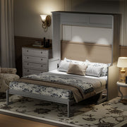 Murphy Bed With Desk, LED Lights & USB Charging Station - R&R Furniture Gallery (Fountain Valley, CA)