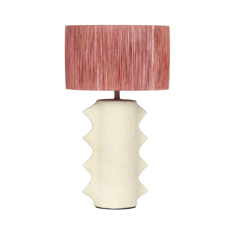 Wild Thing - Papier Mache Table Lamp - Beige - R&R Furniture Gallery (Fountain Valley, CA)