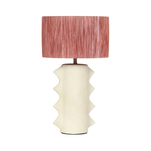 Wild Thing - Papier Mache Table Lamp - Beige - R&R Furniture Gallery (Fountain Valley, CA)