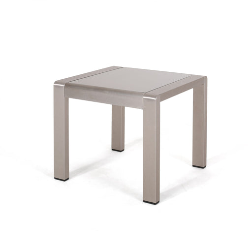 Cape Coral - Contemporary Side Table With Frosted Glass Top - R&R Furniture Gallery (Fountain Valley, CA)