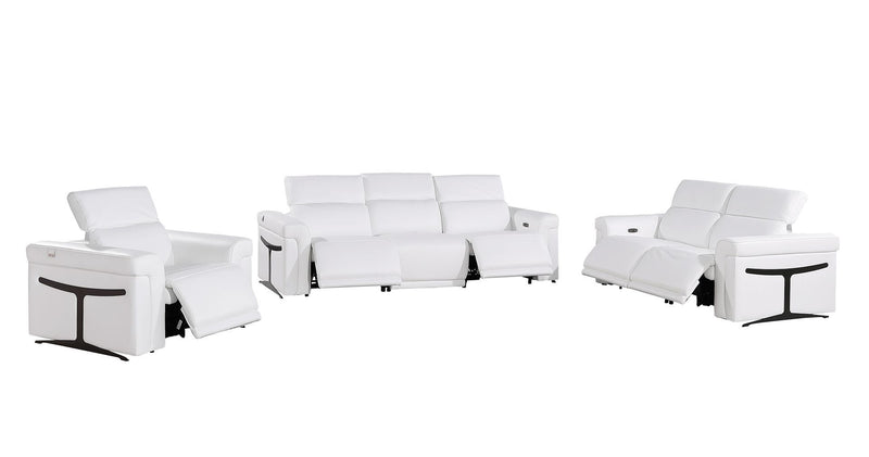 1126 - 6-Piece Modular Power Reclining Sofa, Loveseat & Chair Set In With 5 Power Recliners & Power Headrests