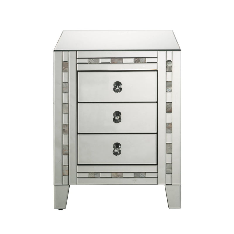 Nasa - Accent Table - Mirrored & Mother Pearl - R&R Furniture Gallery (Fountain Valley, CA)
