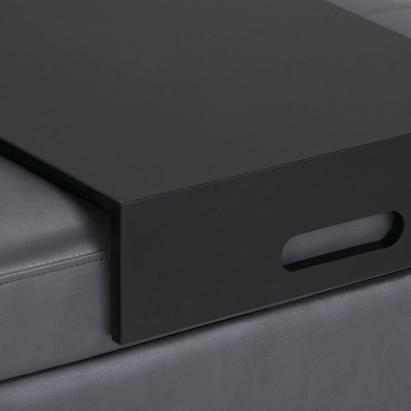 Oregon - Contemporary Storage Ottoman Bench With Tray - R&R Furniture Gallery (Fountain Valley, CA)