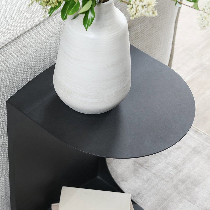 Cote - 16" Metal Accent Table - Black - R&R Furniture Gallery (Fountain Valley, CA)
