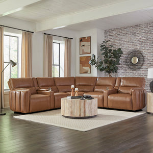 Modesto - Modular Power Reclining Sectional With Power Adjustable Headrests