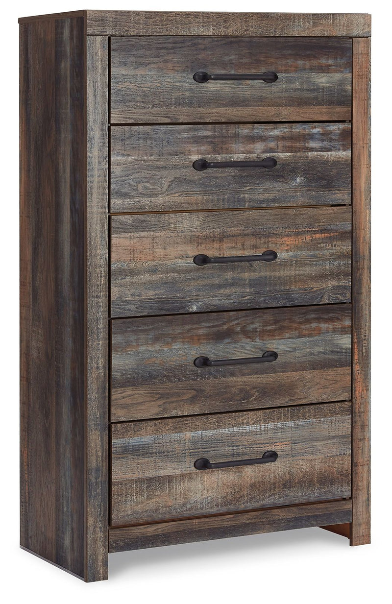 Drystan - Five Drawer Chest - Brown / Beige - R&R Furniture Gallery (Fountain Valley, CA)