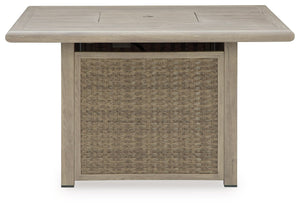 Cliff Trails - Square Fire Pit Table - Beige - R&R Furniture Gallery (Fountain Valley, CA)