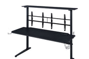 Canzi - Gaming Desk With USB - Black - R&R Furniture Gallery (Fountain Valley, CA)
