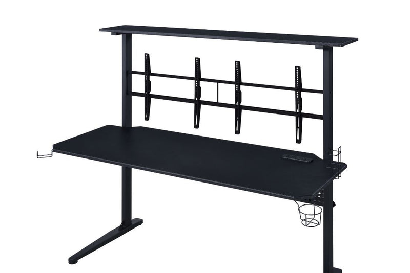Canzi - Gaming Desk With USB - Black - R&R Furniture Gallery (Fountain Valley, CA)