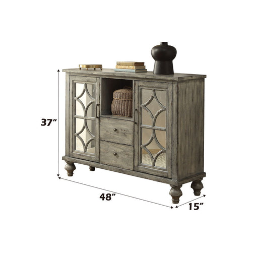 Velika - 48" Console Cabinet - Weathered Gray - R&R Furniture Gallery (Fountain Valley, CA)