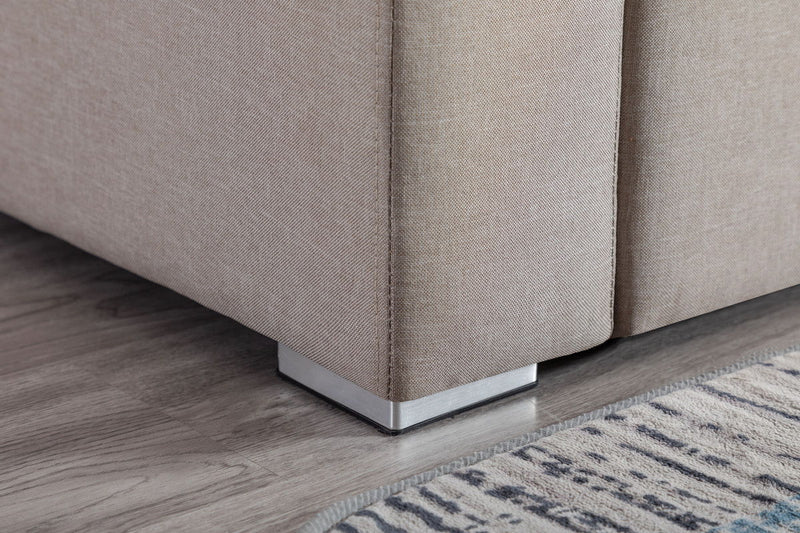 Nolan - Fabric 6 Piece Sectional Sofa With Pillows And Interchangeable Legs - R&R Furniture Gallery (Fountain Valley, CA)