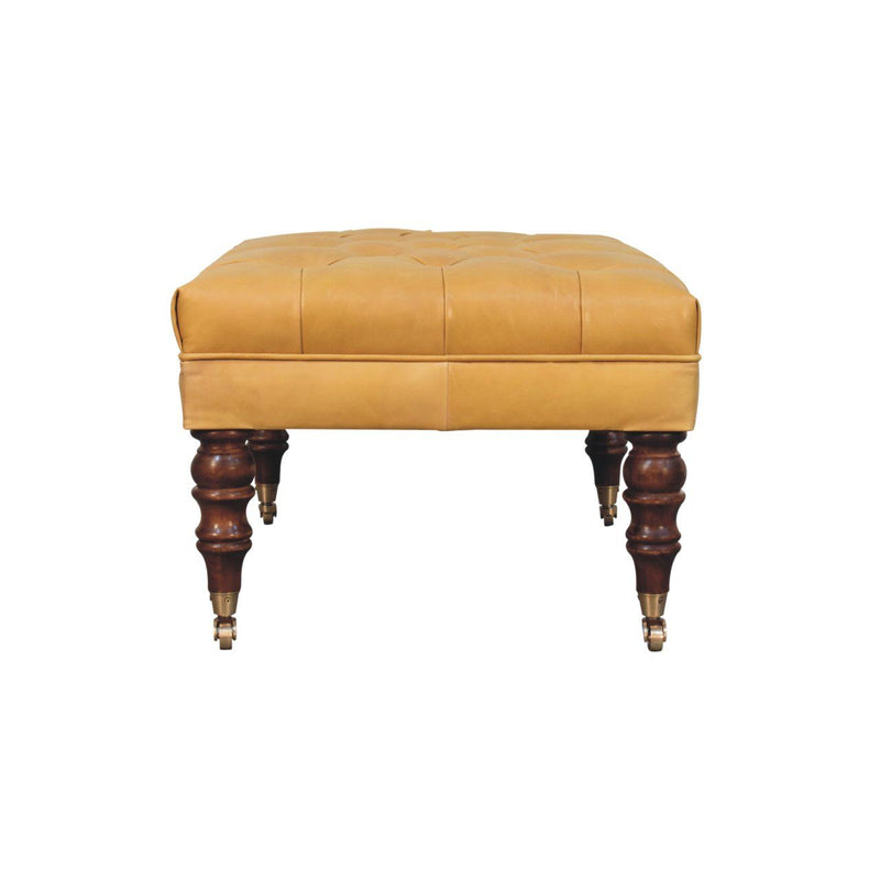 Buffalo - Ottoman With Castor Legs - R&R Furniture Gallery (Fountain Valley, CA)
