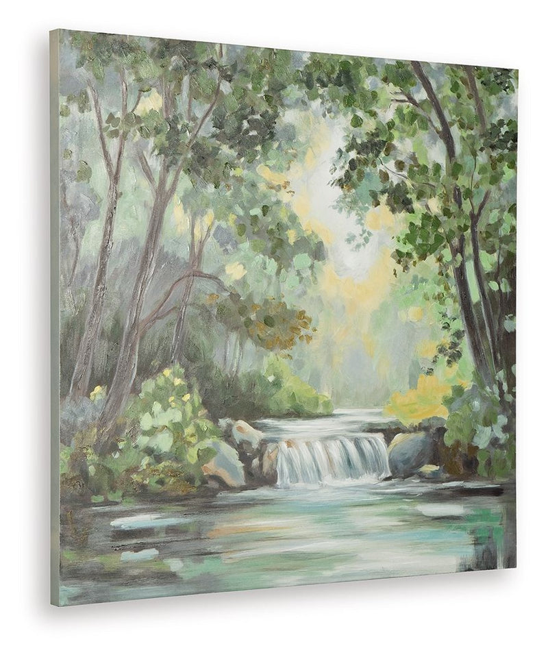 Evermaddick - Wall Art - Green / Gray / White - R&R Furniture Gallery (Fountain Valley, CA)