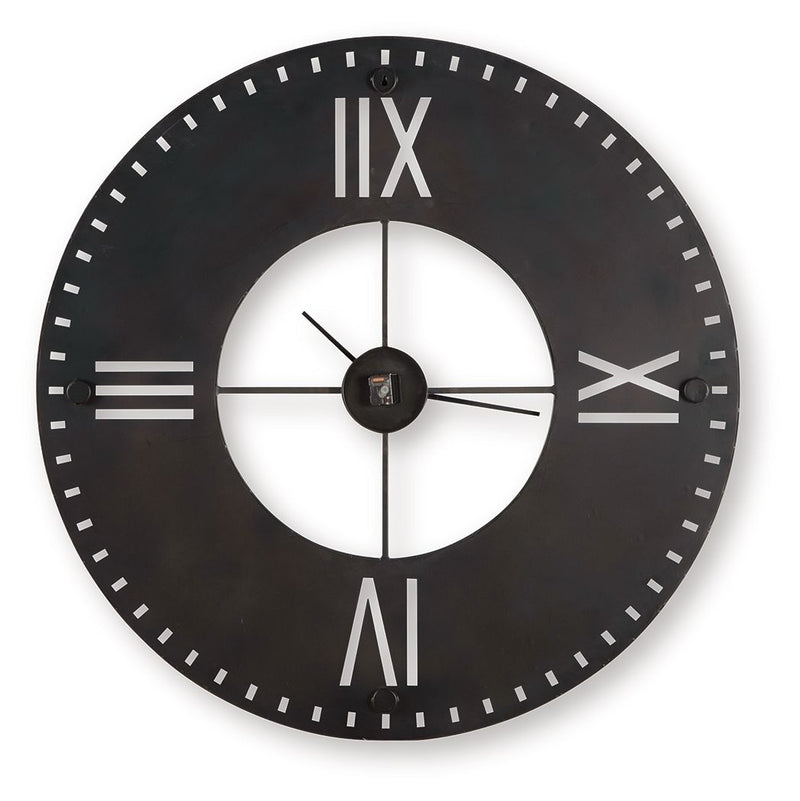 Lytle - Wall Clock - Antique Brown - R&R Furniture Gallery (Fountain Valley, CA)